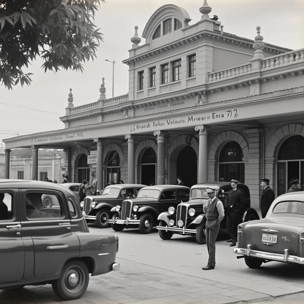Histórica estación YPF de los años 50