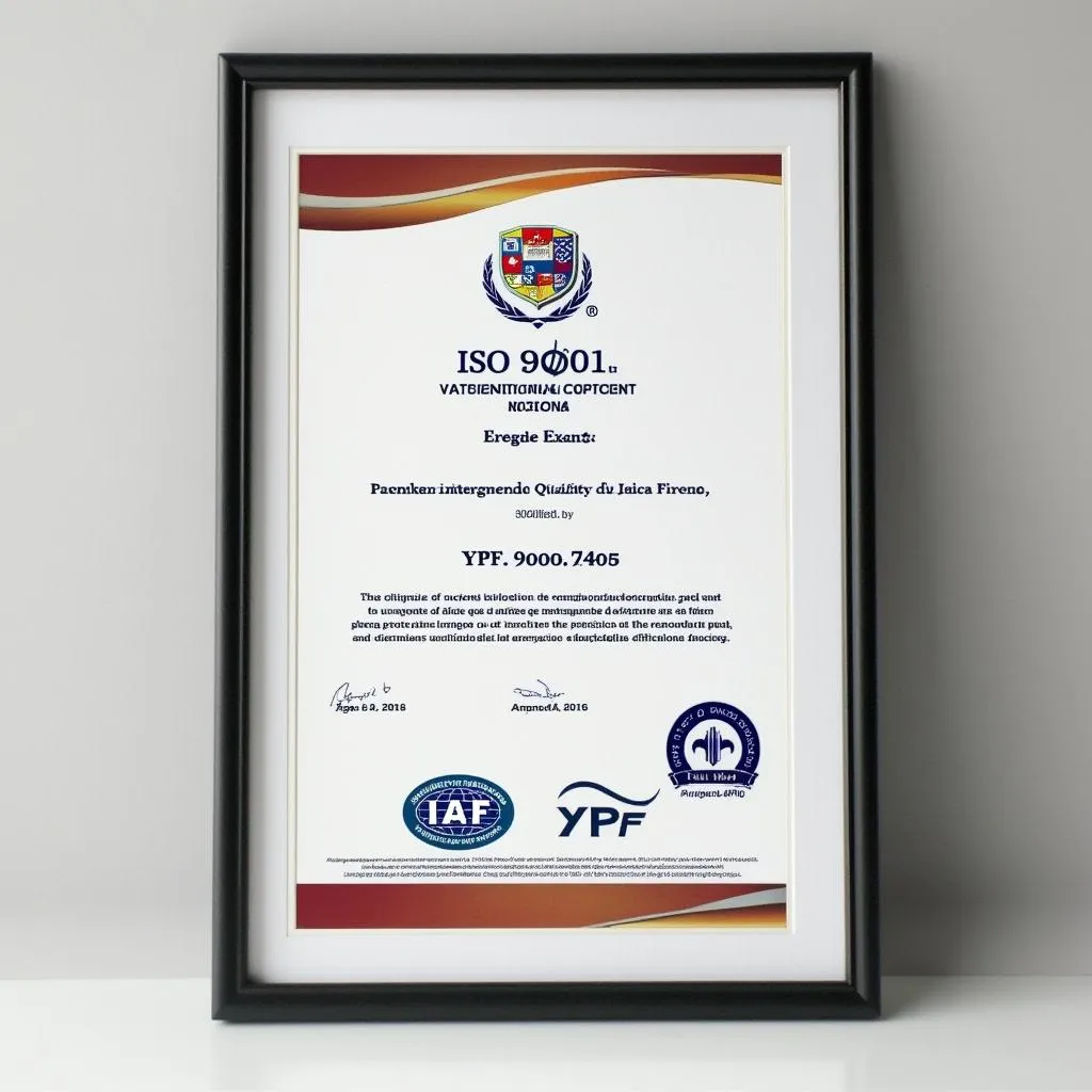 Certificación ISO 9001