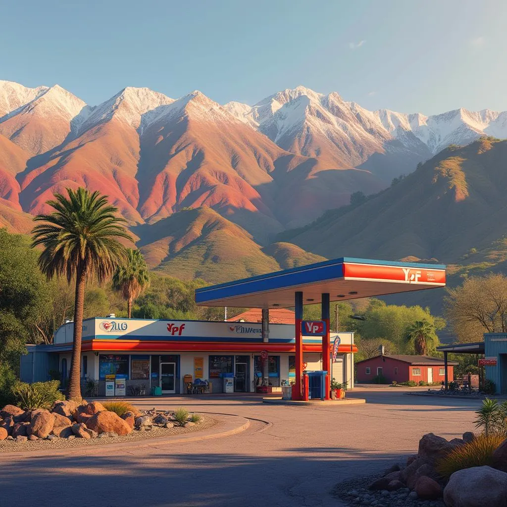 Estación YPF en Norte Argentino