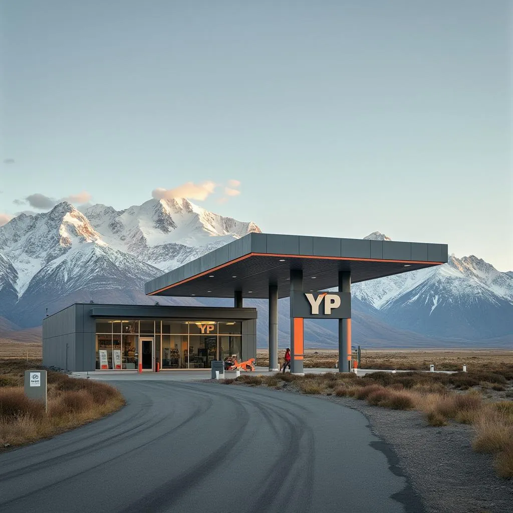Estación YPF en Patagonia